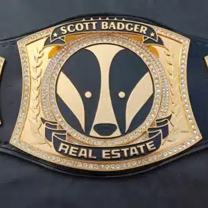 Real Estate Championship Belt – Customizable Award Title