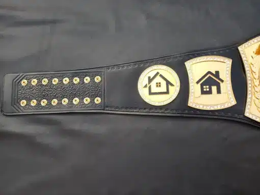 Fully Customizable Real Estate Championship Belt with real leather strap