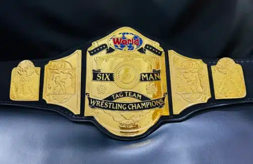 Fully customizable championship belt – add your own logos, text, or designs for a unique look.