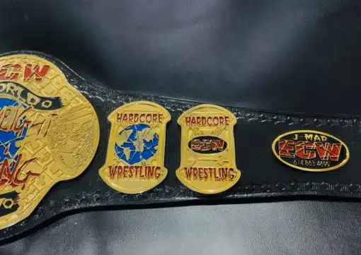 Right side plates of ecw championship belt