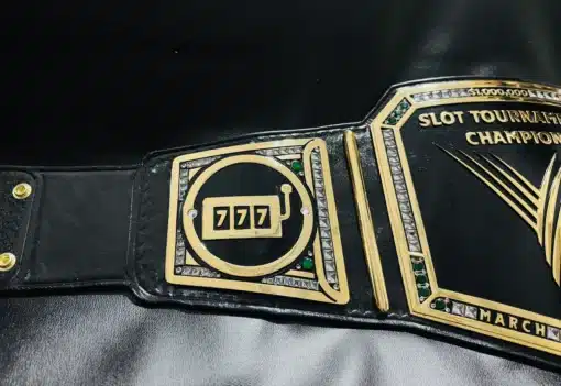 Personalized Slot Machine Champion Belt for Casino Events