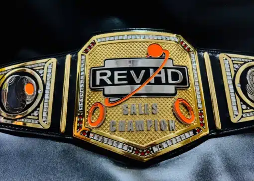 Custom Engraved Sales Champion Belt - Ultimate Recognition Trophy