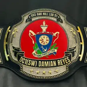 Custom Navy Damage Control Championship Belt