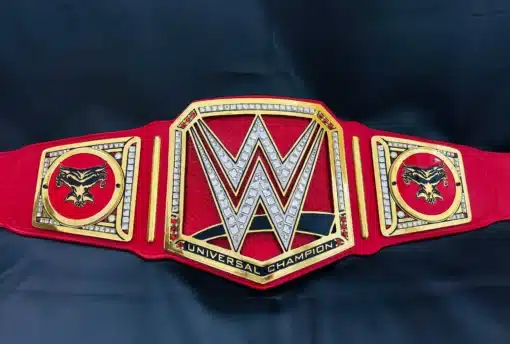 WWE Red Universal Custom Side plates Wrestling Belt