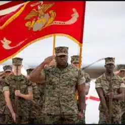 Personalized USMC belt for Marine Corps Sergeant Major retirement celebrations
