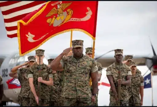 Personalized USMC belt for Marine Corps Sergeant Major retirement celebrations