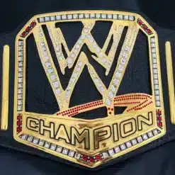 Custom WWE championship belt replica with Brahma Bull side plates inspired by The Rock