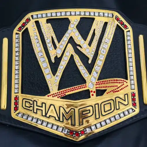 Custom WWE championship belt replica with Brahma Bull side plates inspired by The Rock