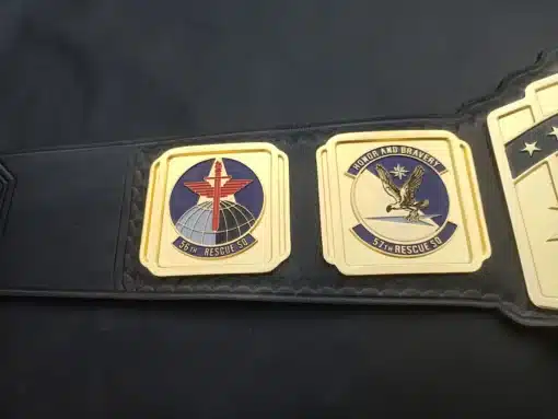Custom award belt for aircrew or ground support with leadership recognition.