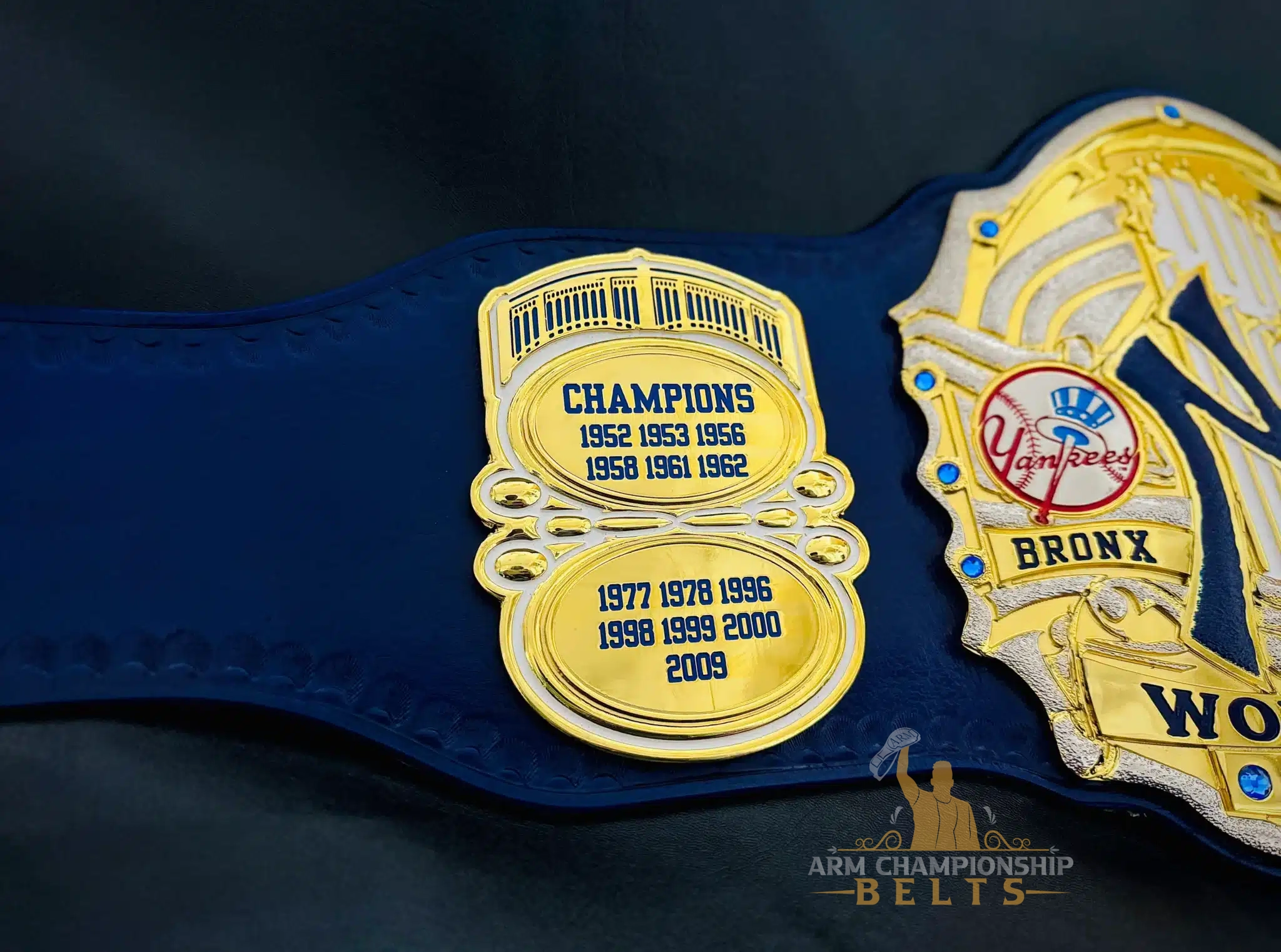 Custom Yankees Baseball Championship Belt – Replica MLB Style Award