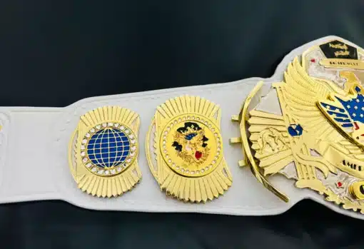Cody Rhodes-inspired wrestling belt with 3D eagle and American flag detail
