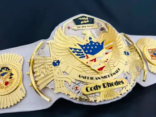 Custom belt for fantasy sports leagues inspired by Cody Rhodes wrestling style