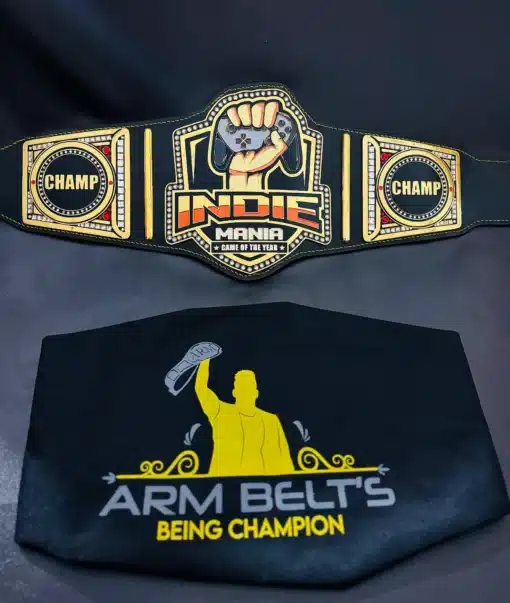 Personalized gaming belt for esports or online tournament winners.