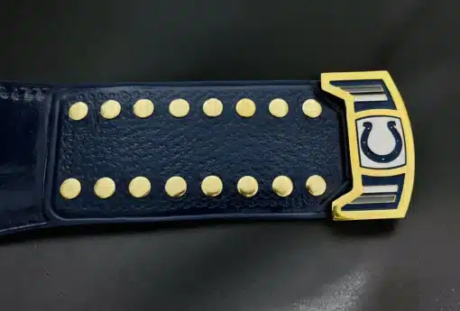 enuine leather strap on sports performance recognition belt customized for Indianapolis Colts