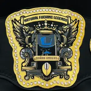 AI-Crafted Fantasy Football Belt – Real Metal, Real Leather