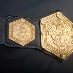 Detailed 3D engraving of Dynamite MMA Champion center plate