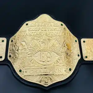 🏈 Gold-Plated Fantasy Football League Title Belt