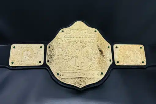 Heavyweight fantasy football gold belt for top-performing league winner