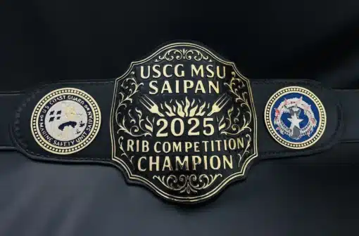 Custom BBQ cook-off belt for military and culinary events