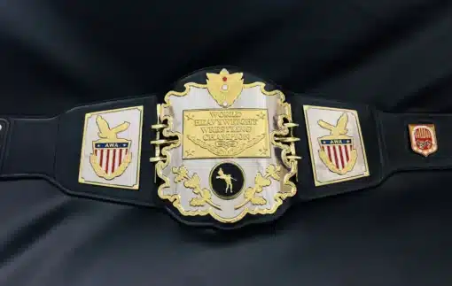 Authentic AWA World Wrestling Championship Belt Replica – Full Layout