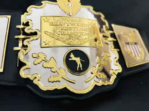 mm Deep Engraved AWA Replica Belt with Genuine Leather