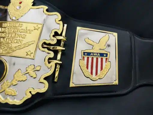American Wrestling Association Side Crest on Replica Belt