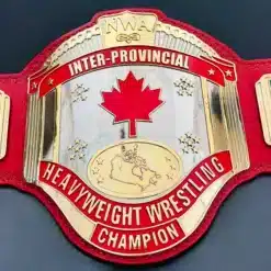 NWA Inter-Provincial wrestling championship belt with maple leaf center