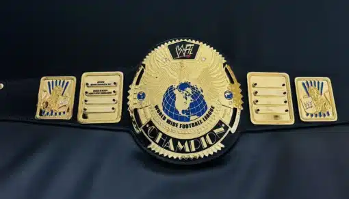 WWFL custom league football championship belt for fantasy sports winners