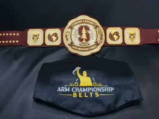 Championship belt designed for academic awards and student recognition