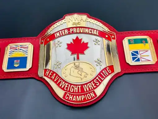 Best custom wrestling belt with Canadian theme and provincial details