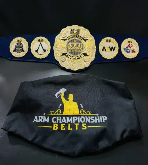 Full image of the McConnell classroom award belt with crown center plate