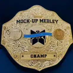 Custom Gold Championship Belt for Corporate or Tournament Events