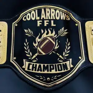 The Ultimate FFL Champion Belt with Nameplates