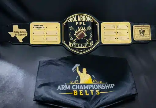 Custom FFL championship belt with bag for winners