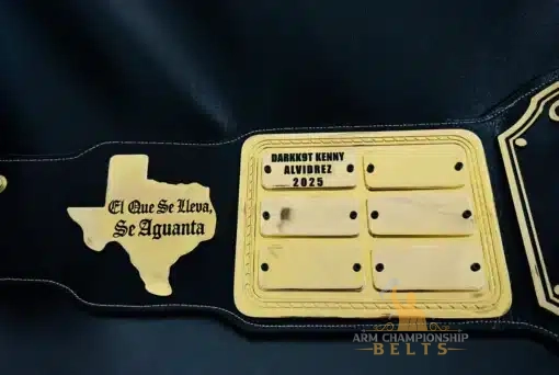 Custom belt used as a fantasy football gift or trophy