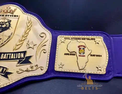 Civil Affairs Battalion side plate featuring Africa map and service dates August 2023 to May 2024