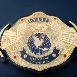 Heavyweight Champion Custom Belt with engraved logo – perfect for pro wrestling events