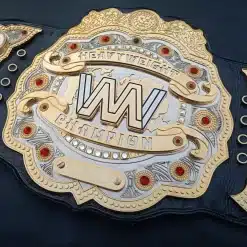 Full set of wrestling championship belts for promotion branding