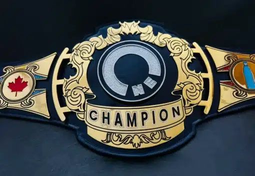 Recognition belt for top performers with custom engraving and gold plate