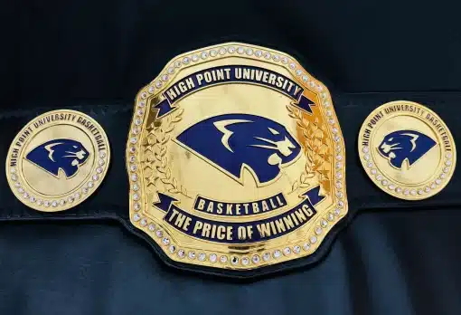Full View of Custom HPU Championship Belt for University Sports