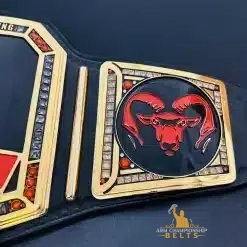 Belt made for Rockford State Champion wrestling with initials R