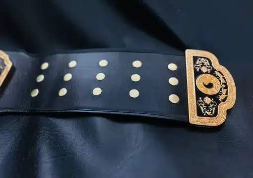 Fighting Championship BELT Velcro and Snaps Strap