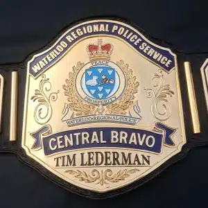 Custom Police Service Championship Belt  
