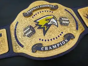 Custom High School Football Title Belt