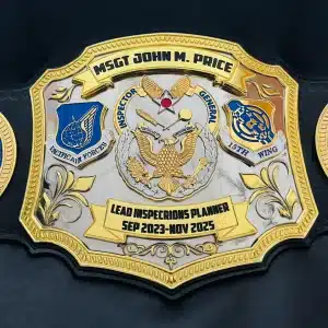 Custom Inspector General Championship Belt