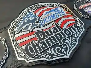 Personalized School Wrestling Championship Belt